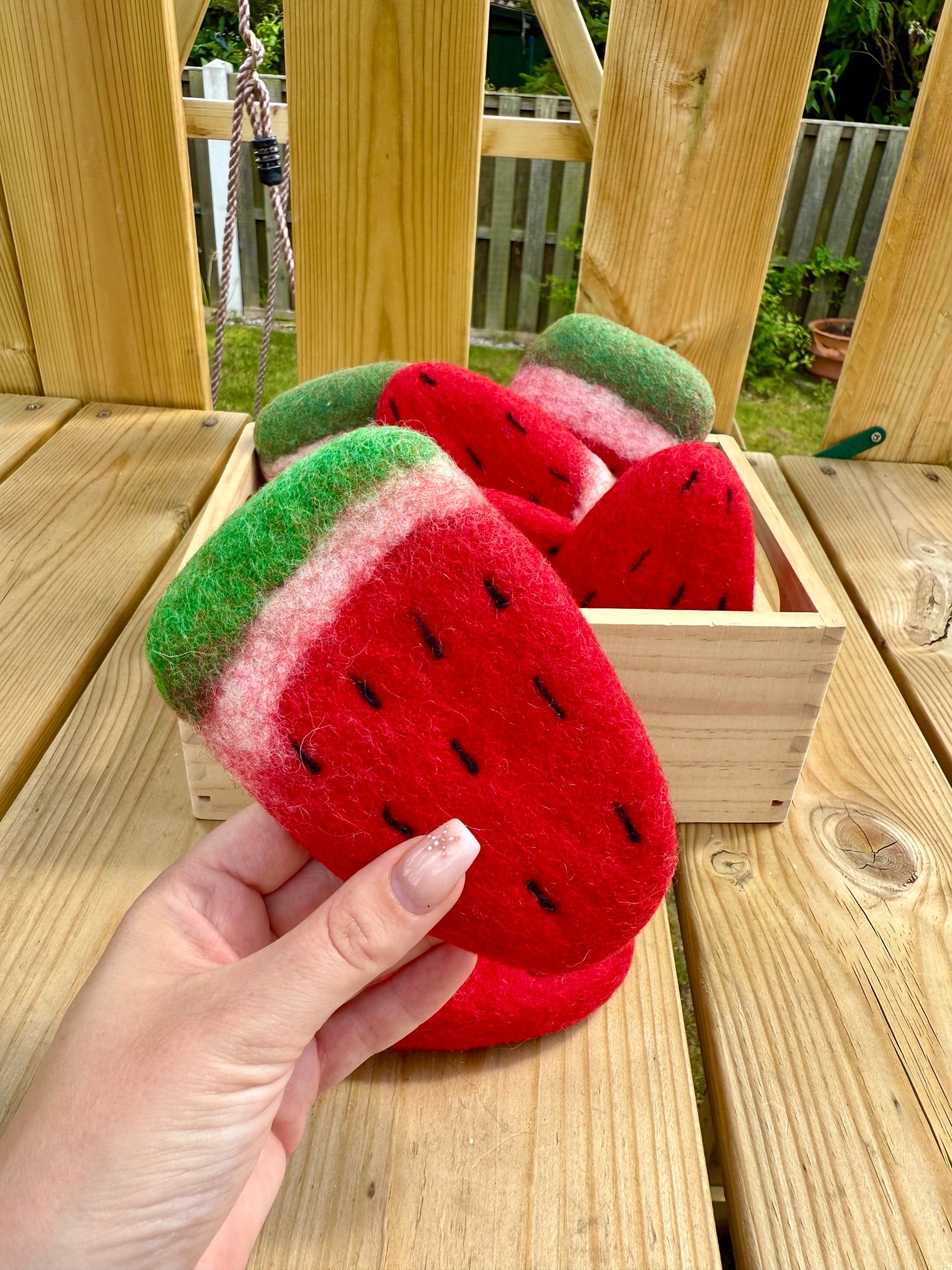 Felt watermelon slice