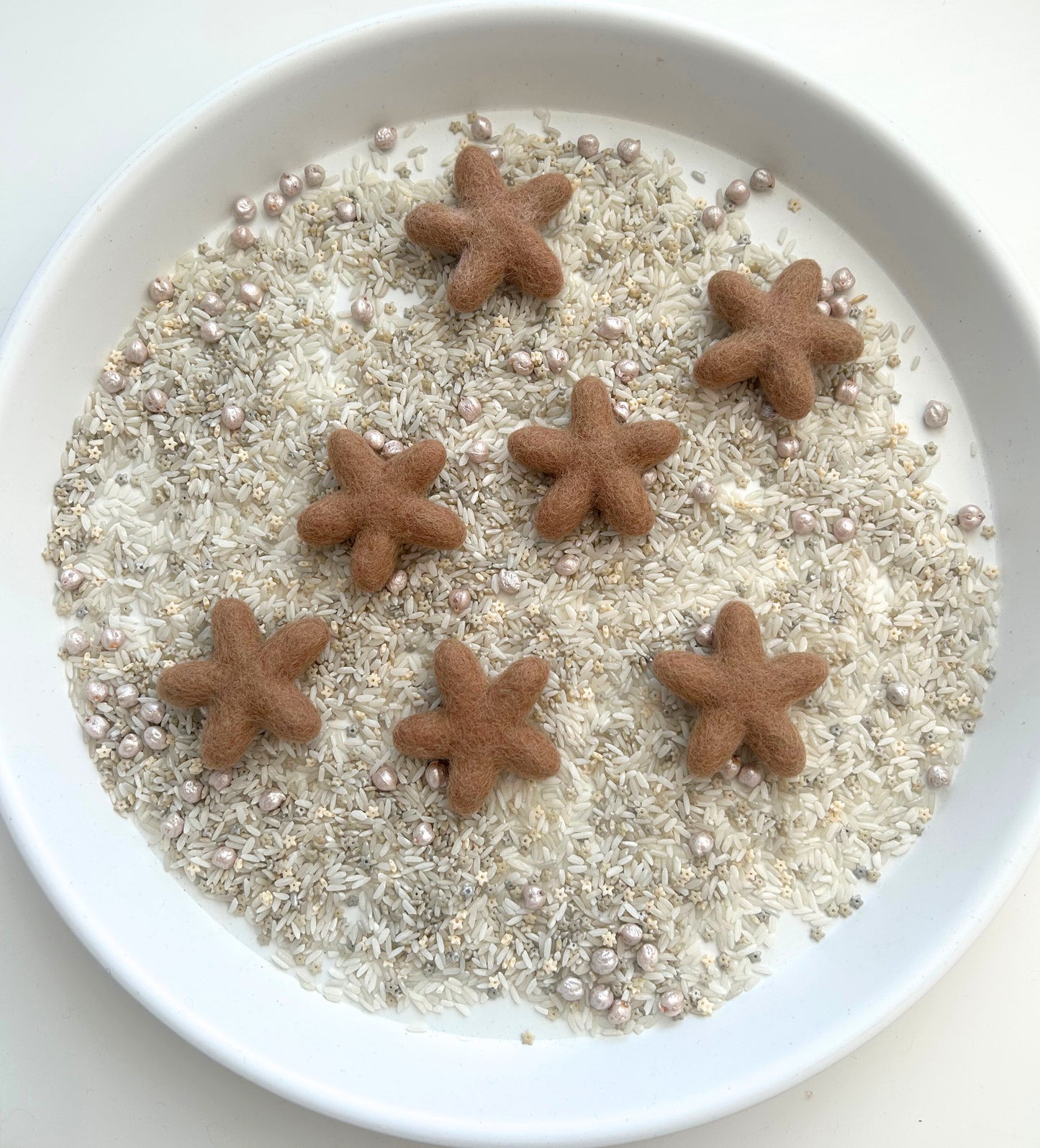Felt star loose parts