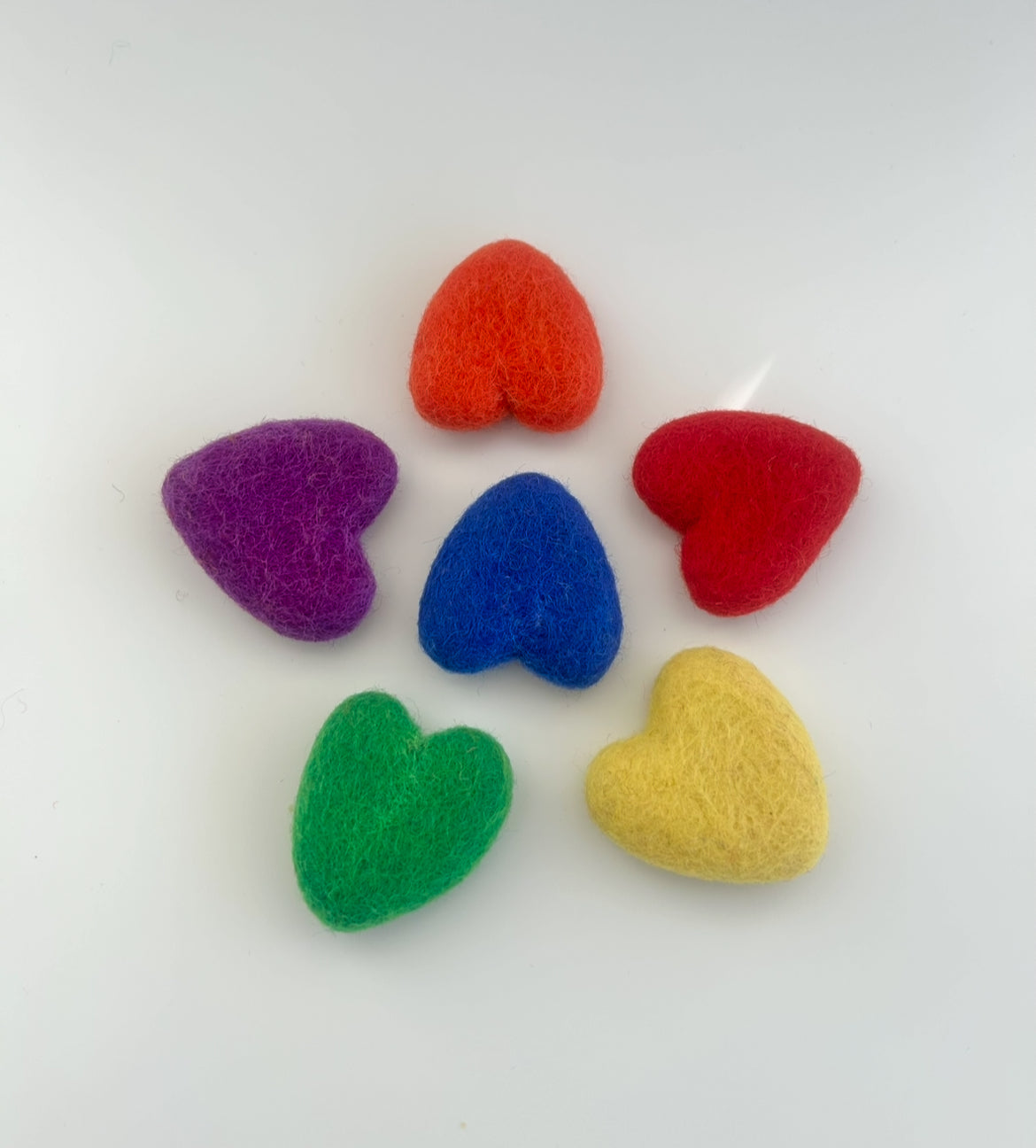 Rainbow heart set