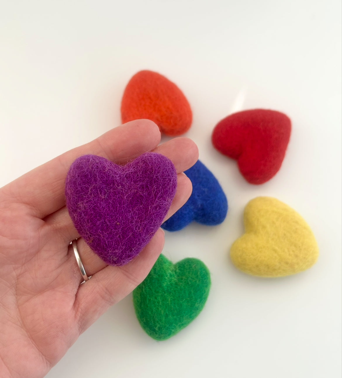 Rainbow heart set