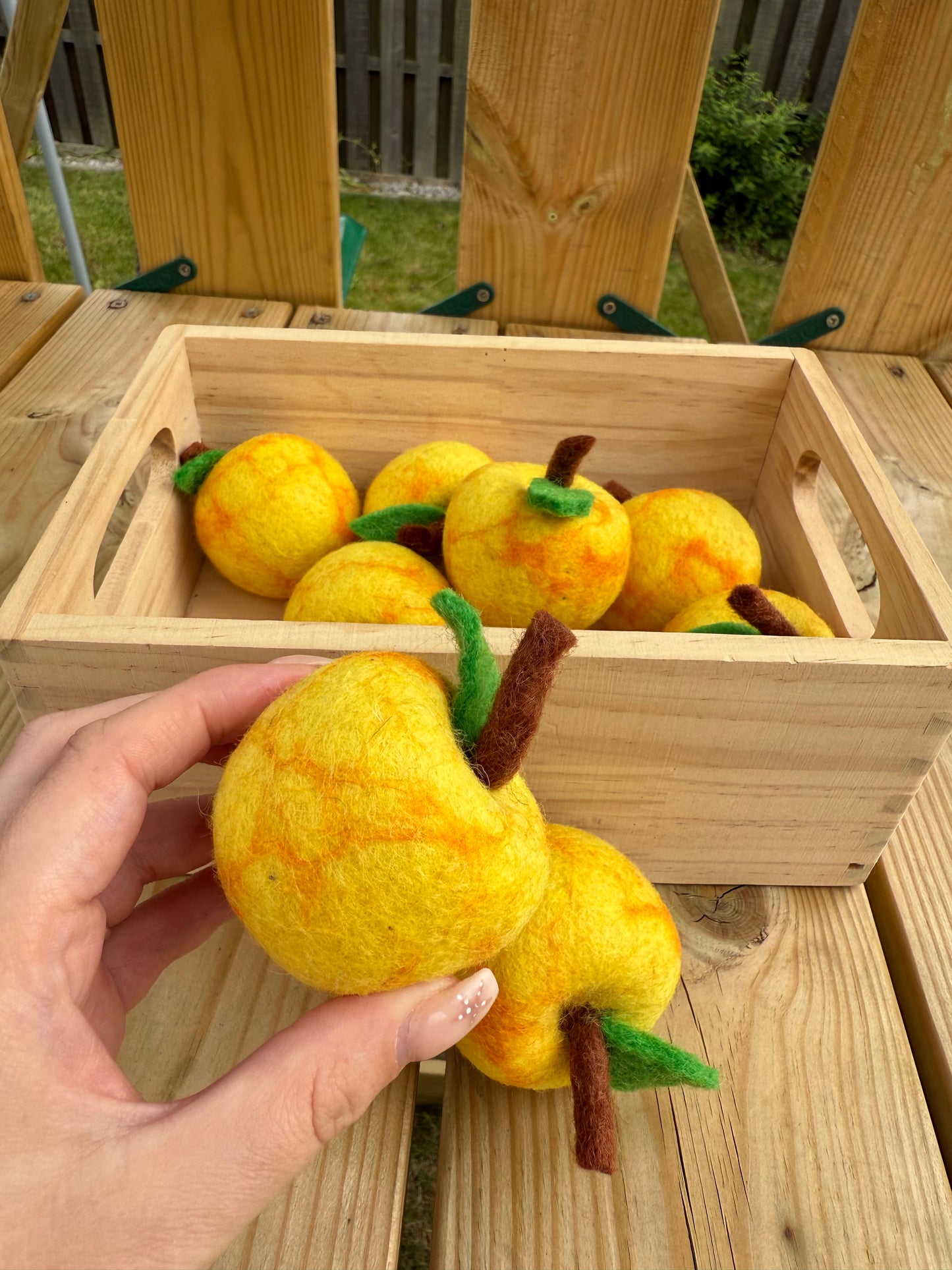 Felt apricot