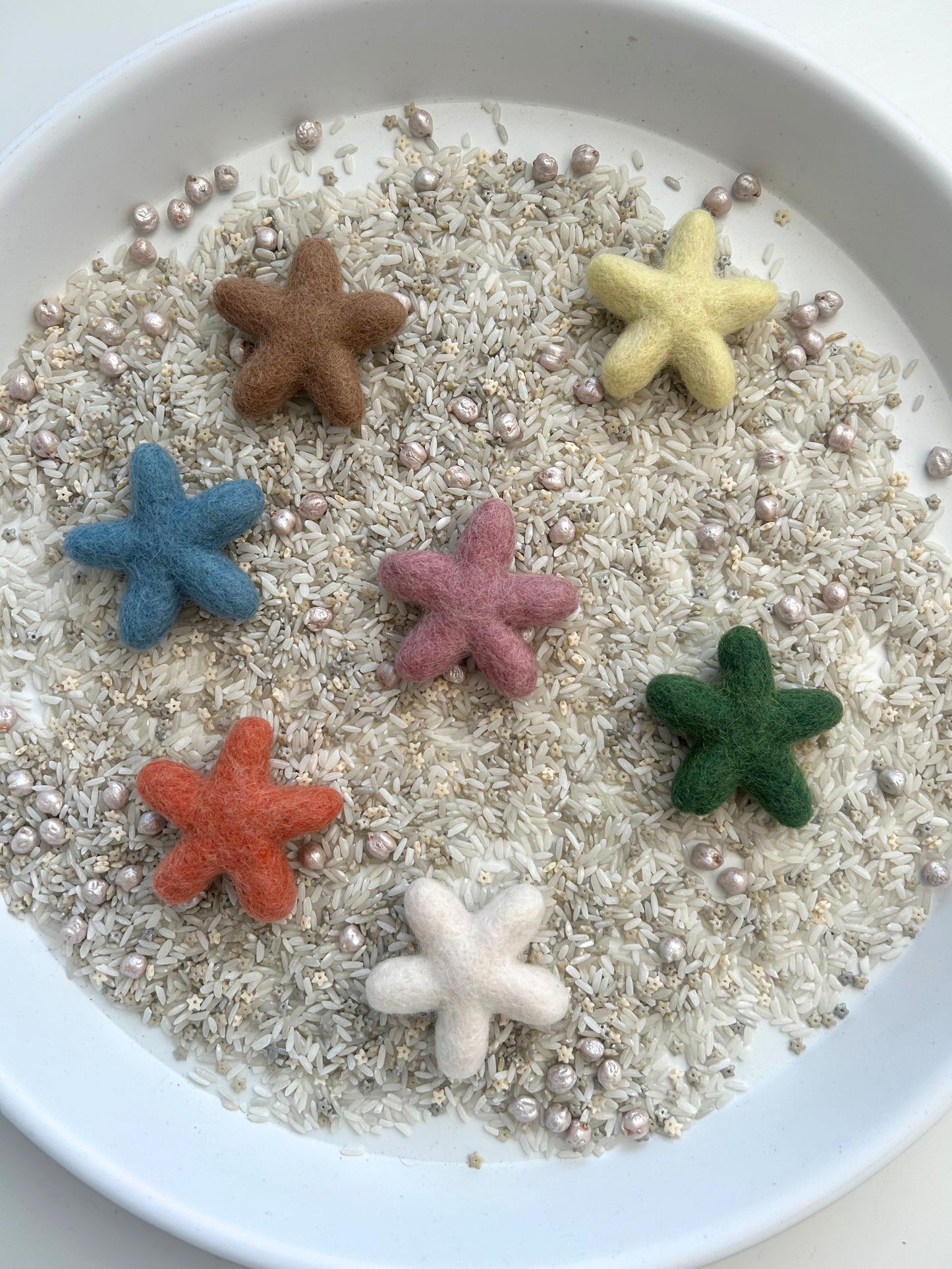 Felt star loose parts