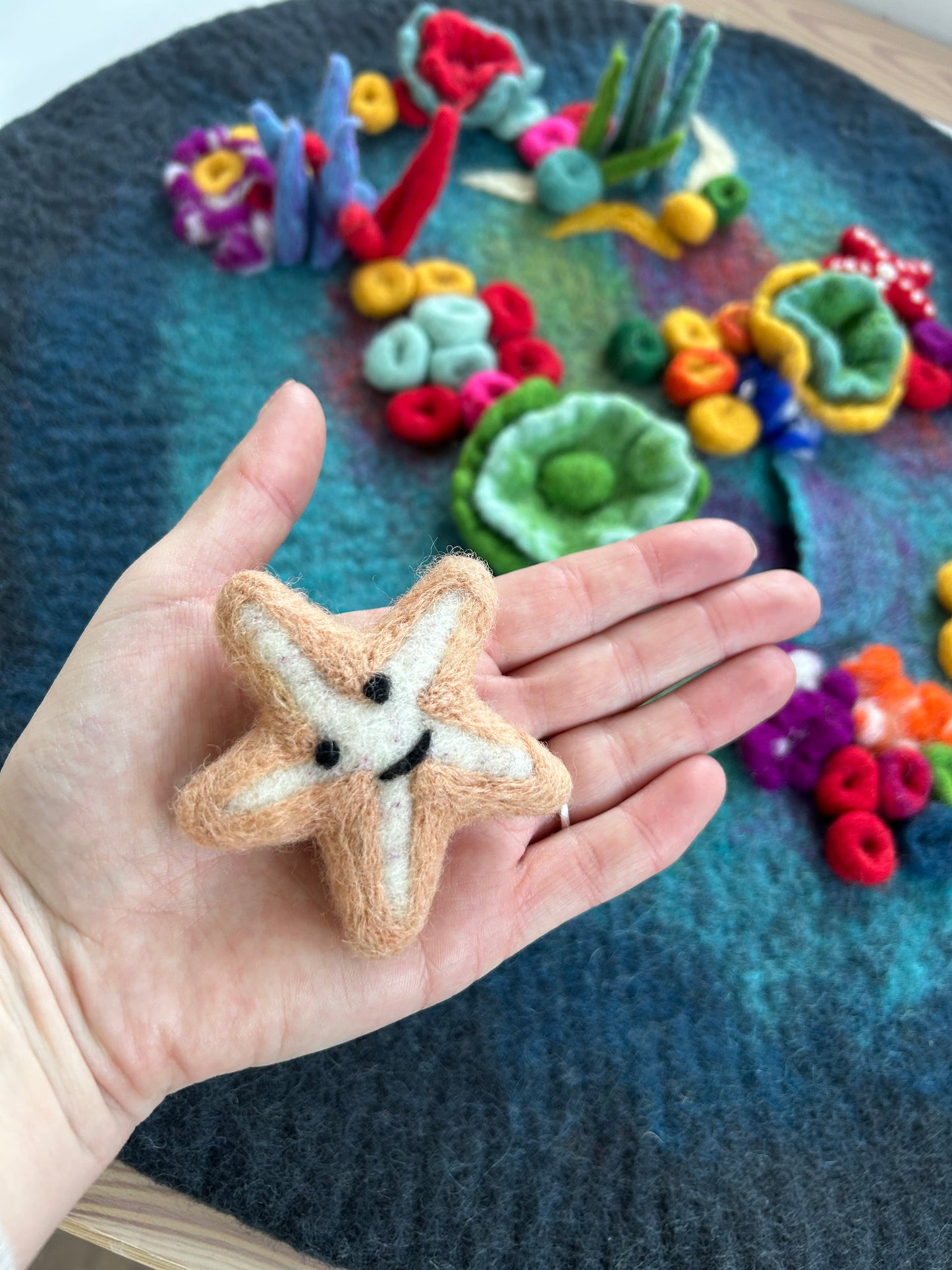 Felt starfish