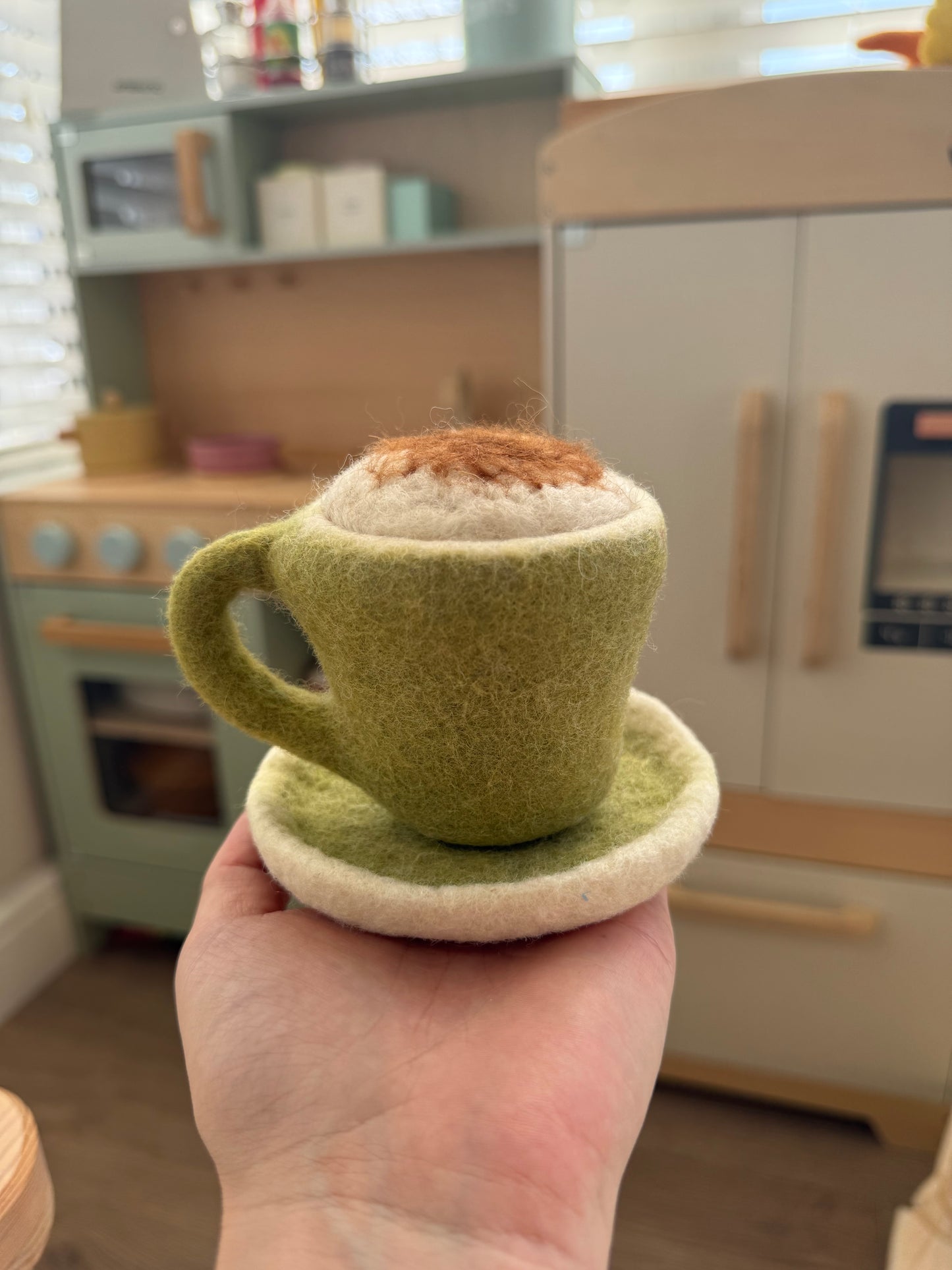 Felt cappuccino cup set