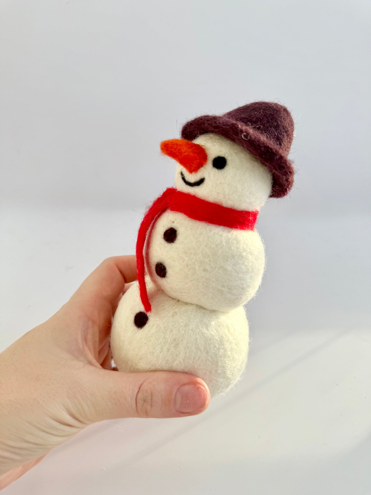 Felt snowman toy