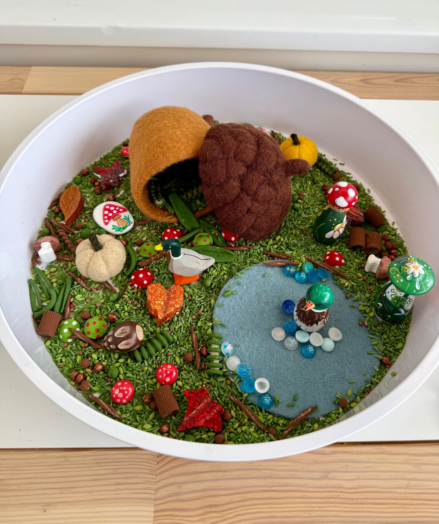 Felt Acorn Jar