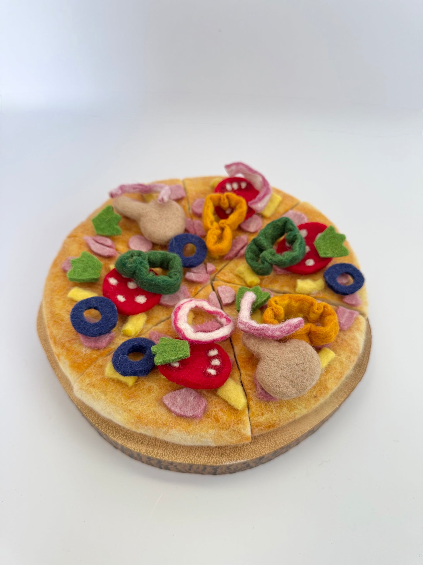 Felt pizza toppings