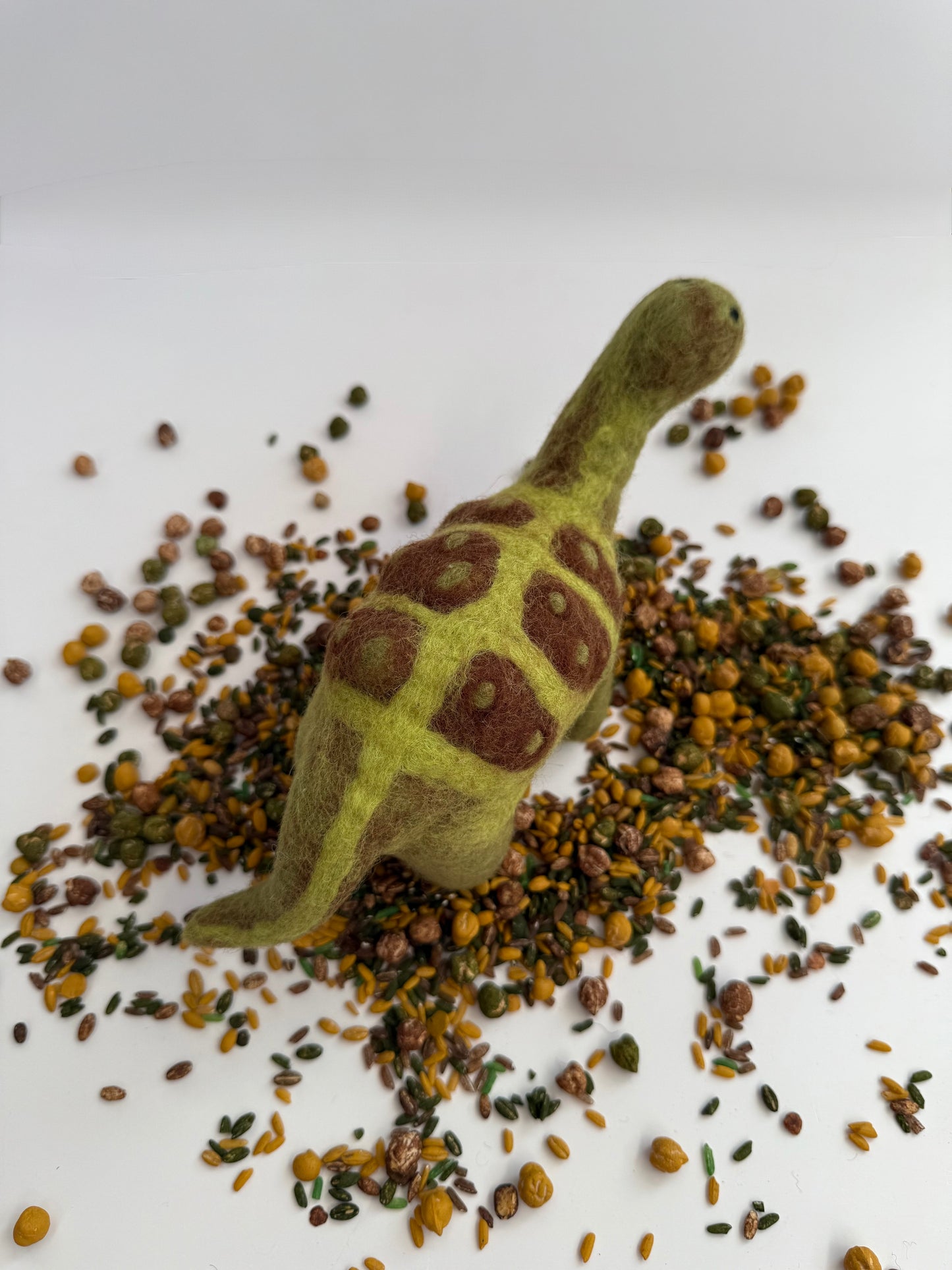 Green and Brown spotted Dino