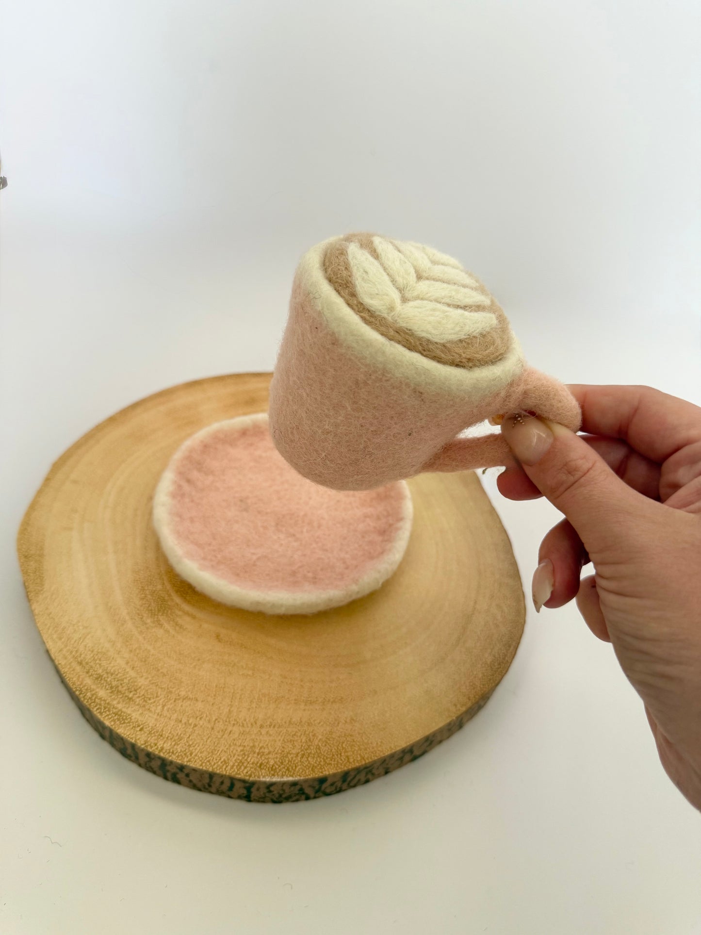 Felt caffe latte - pink