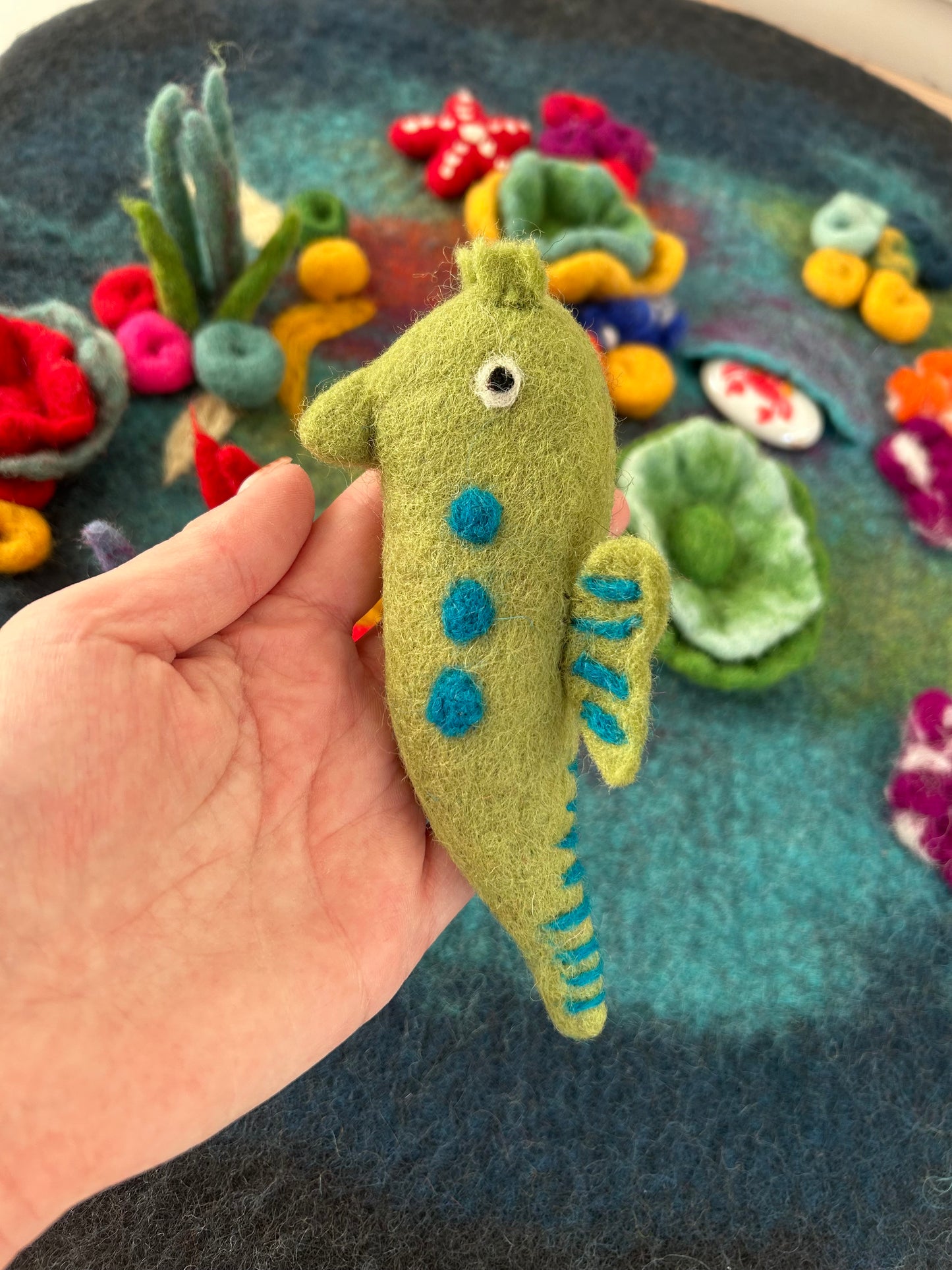 Felt sea horse