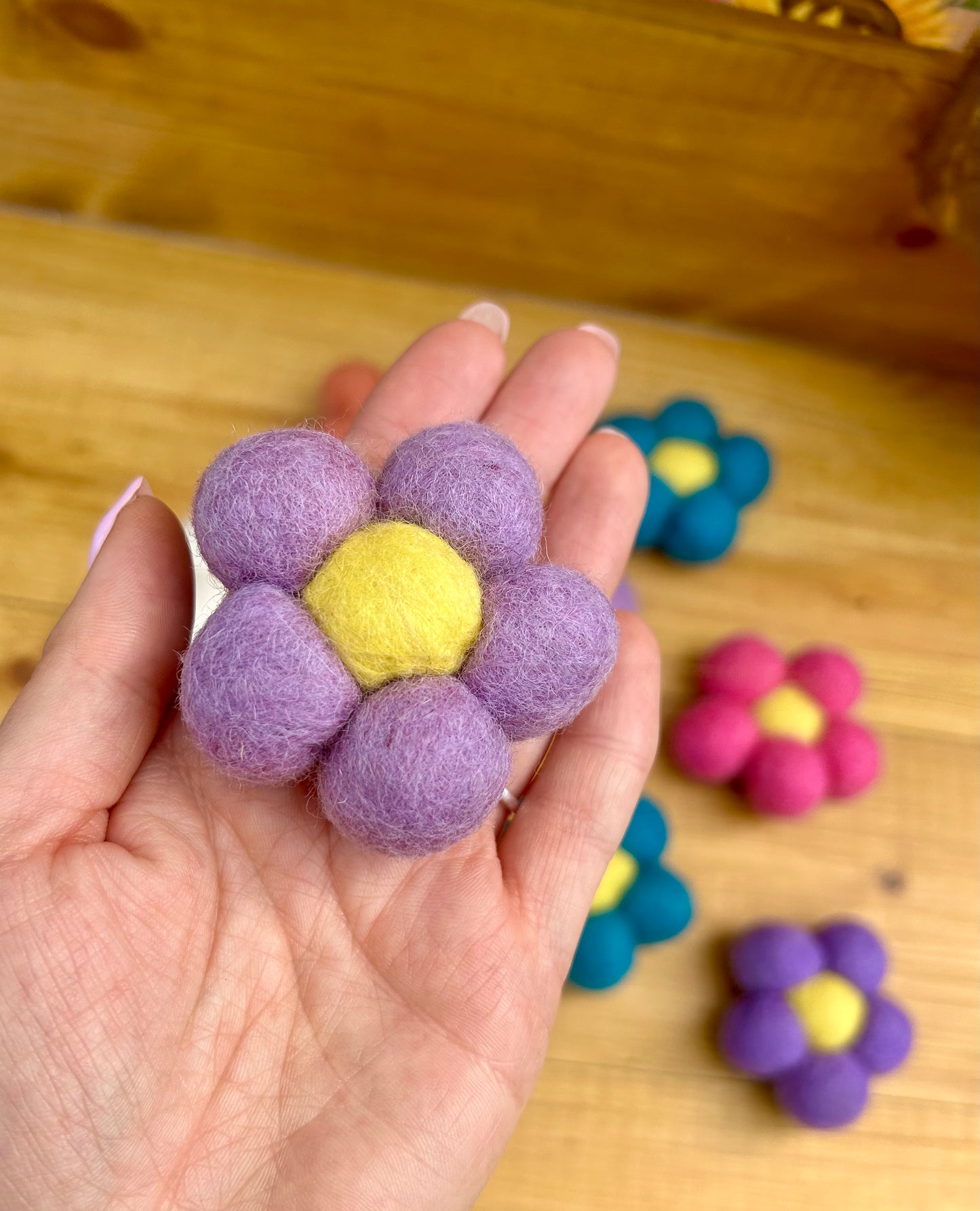 Felt flower loose parts