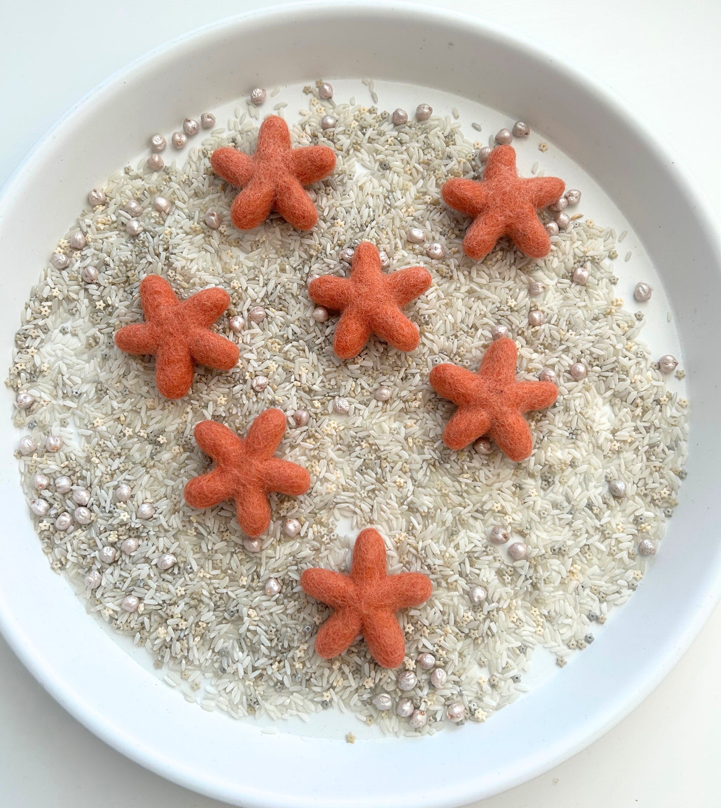 Felt star loose parts