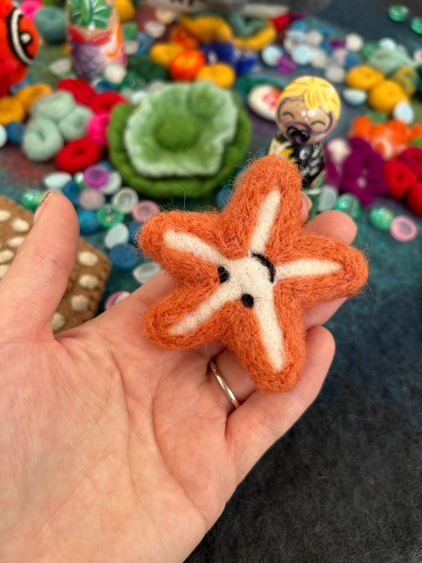 Felt starfish