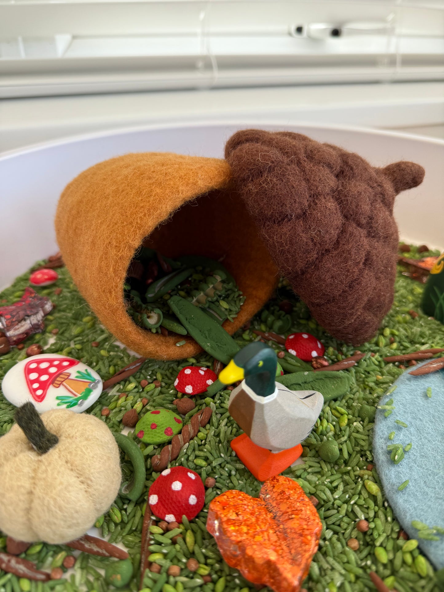 Felt Acorn Jar