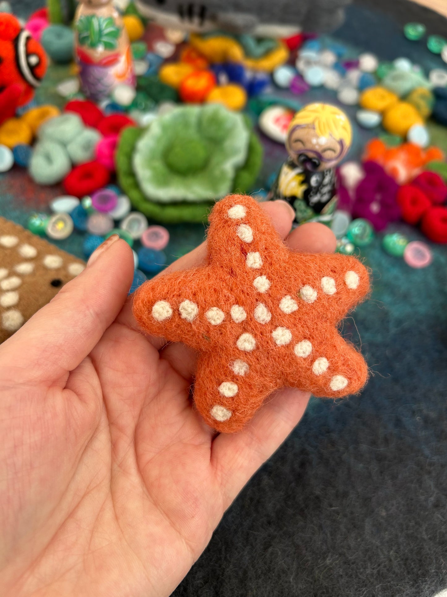 Felt starfish
