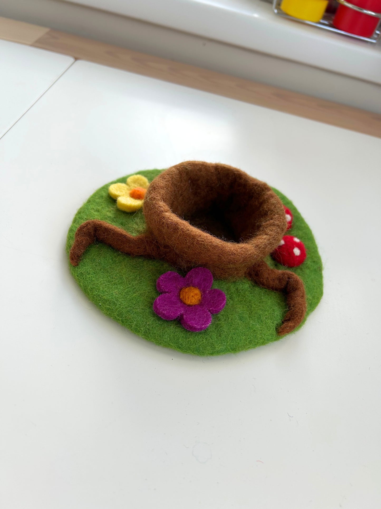 Whimsical tree stump