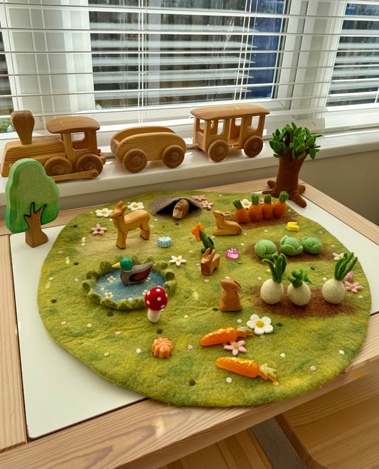 Felt Spring time playscape