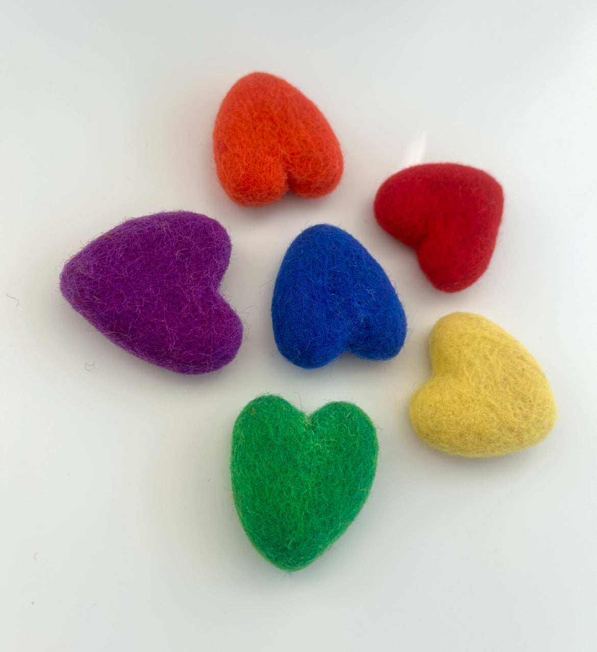 Rainbow heart set