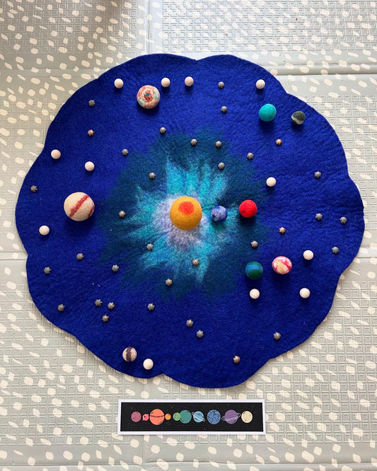 Extra Large blue felt mat