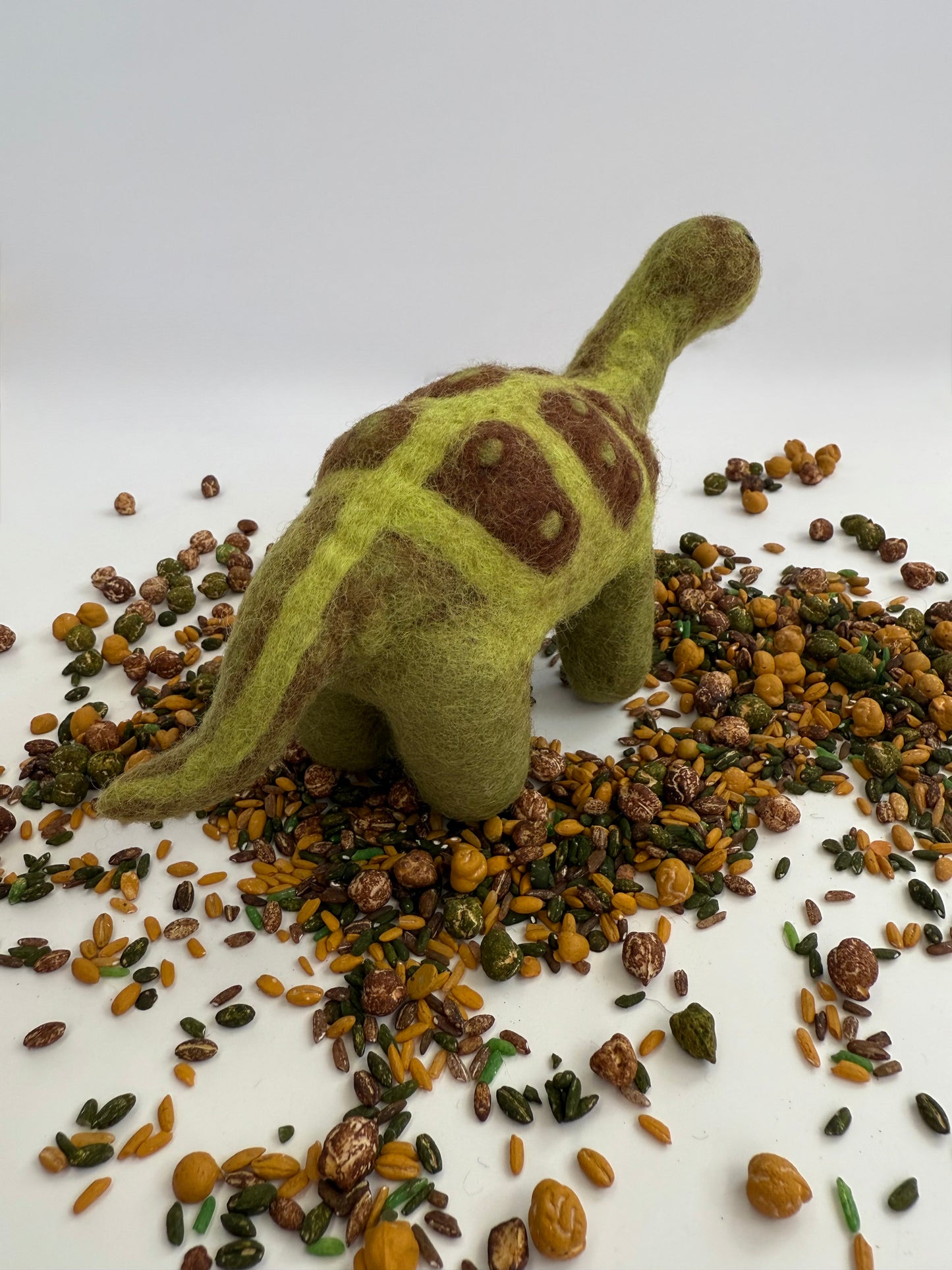 Green and Brown spotted Dino