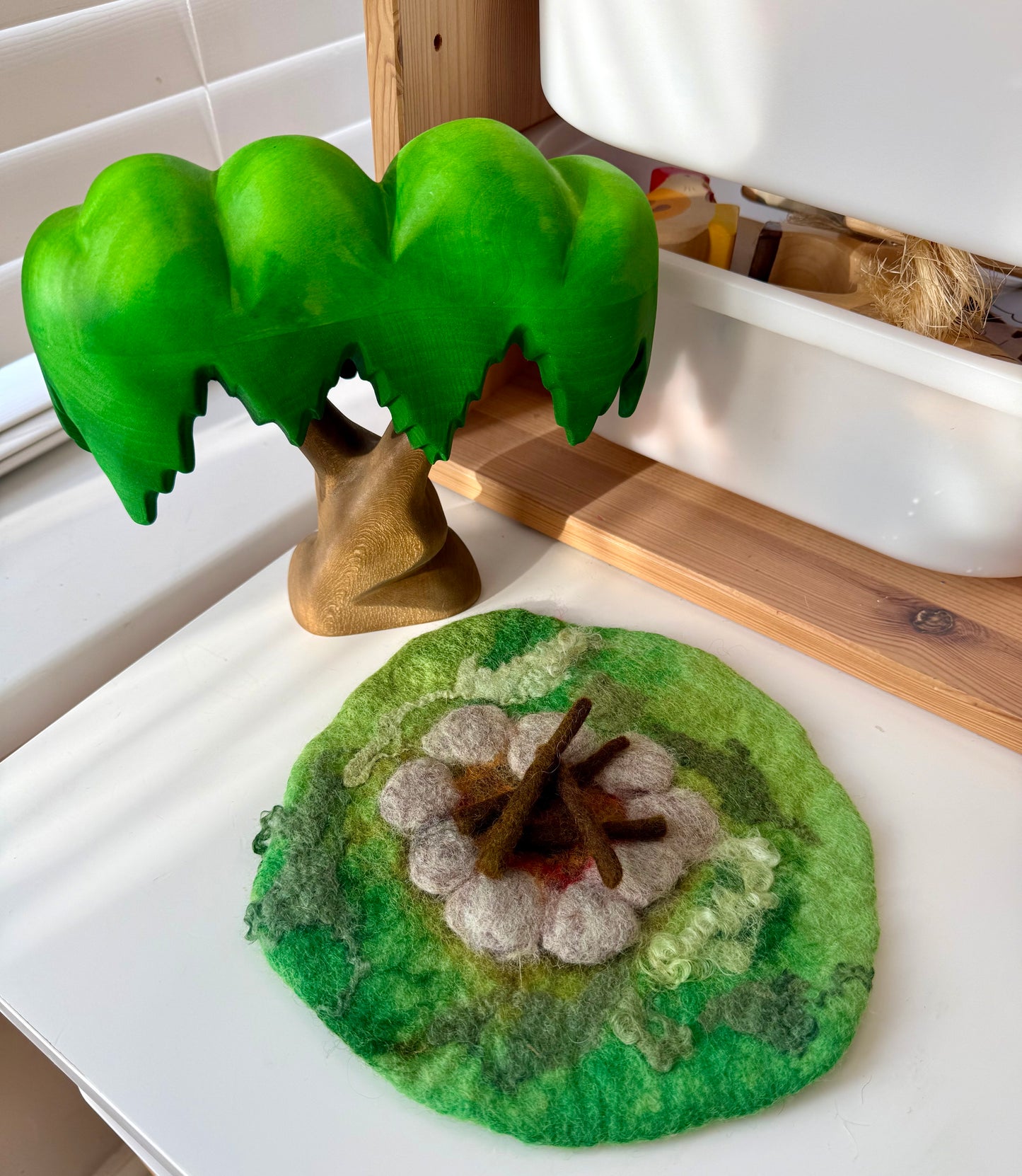 Whimsy felt campfire play mat