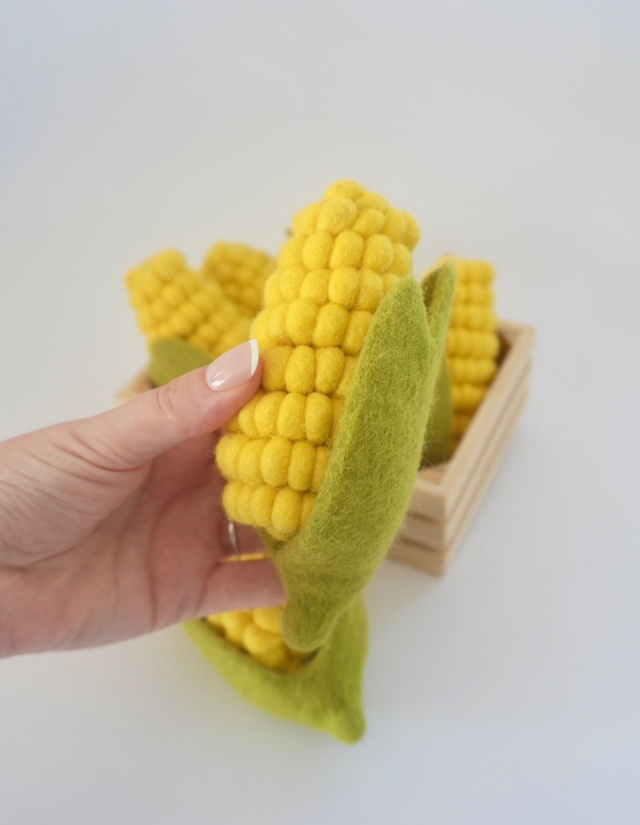 Felt corn on the cob