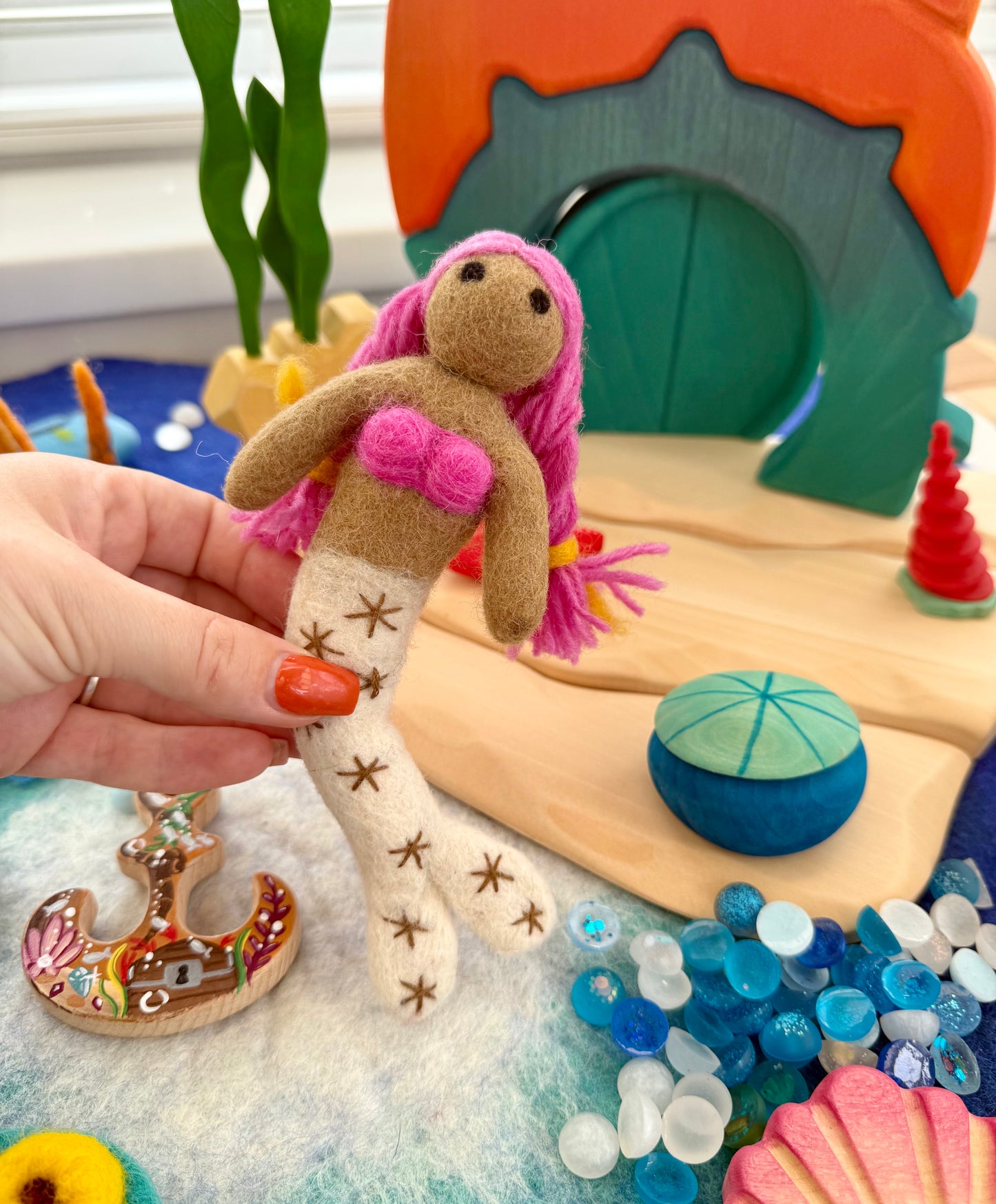 Felt mermaid