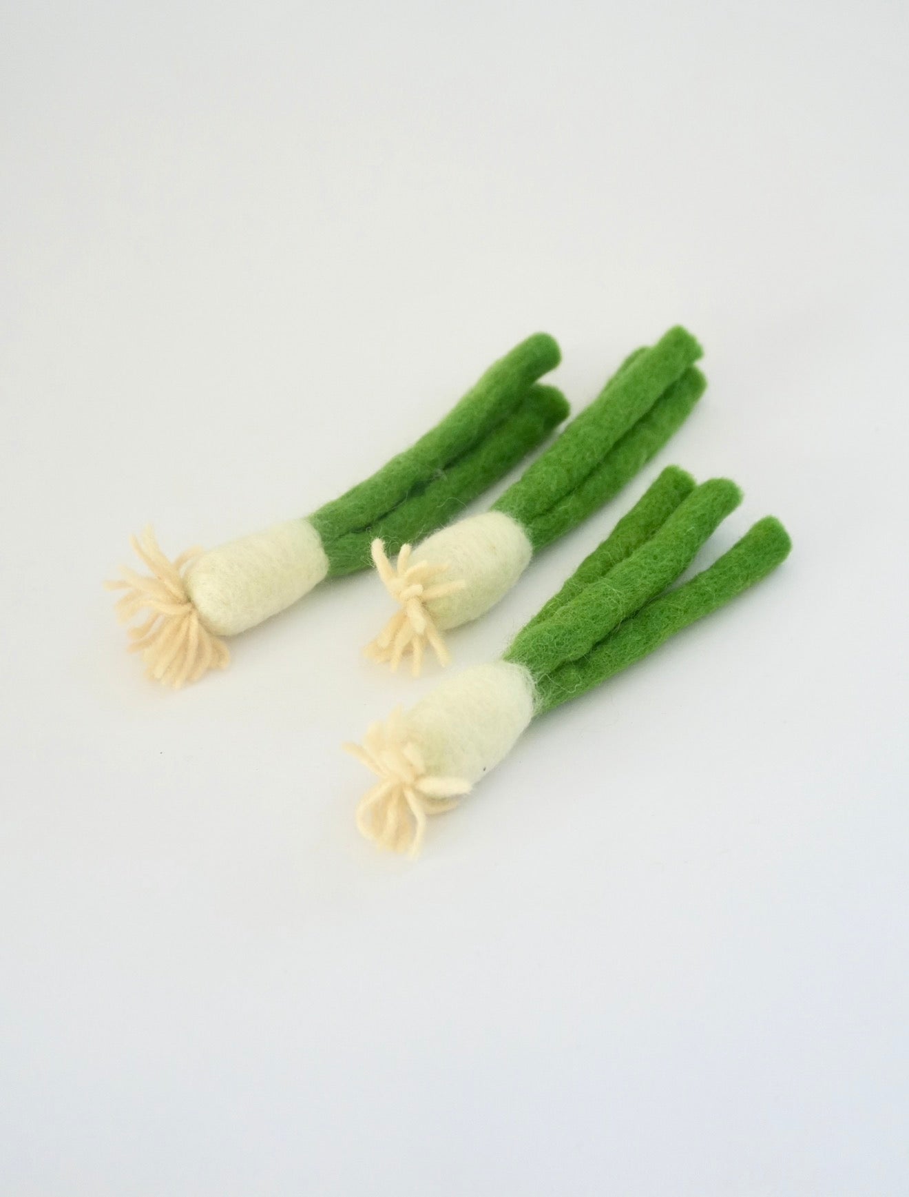 Felt Spring onion set of 3