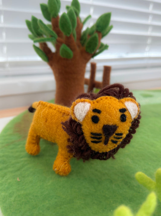 Felt lion