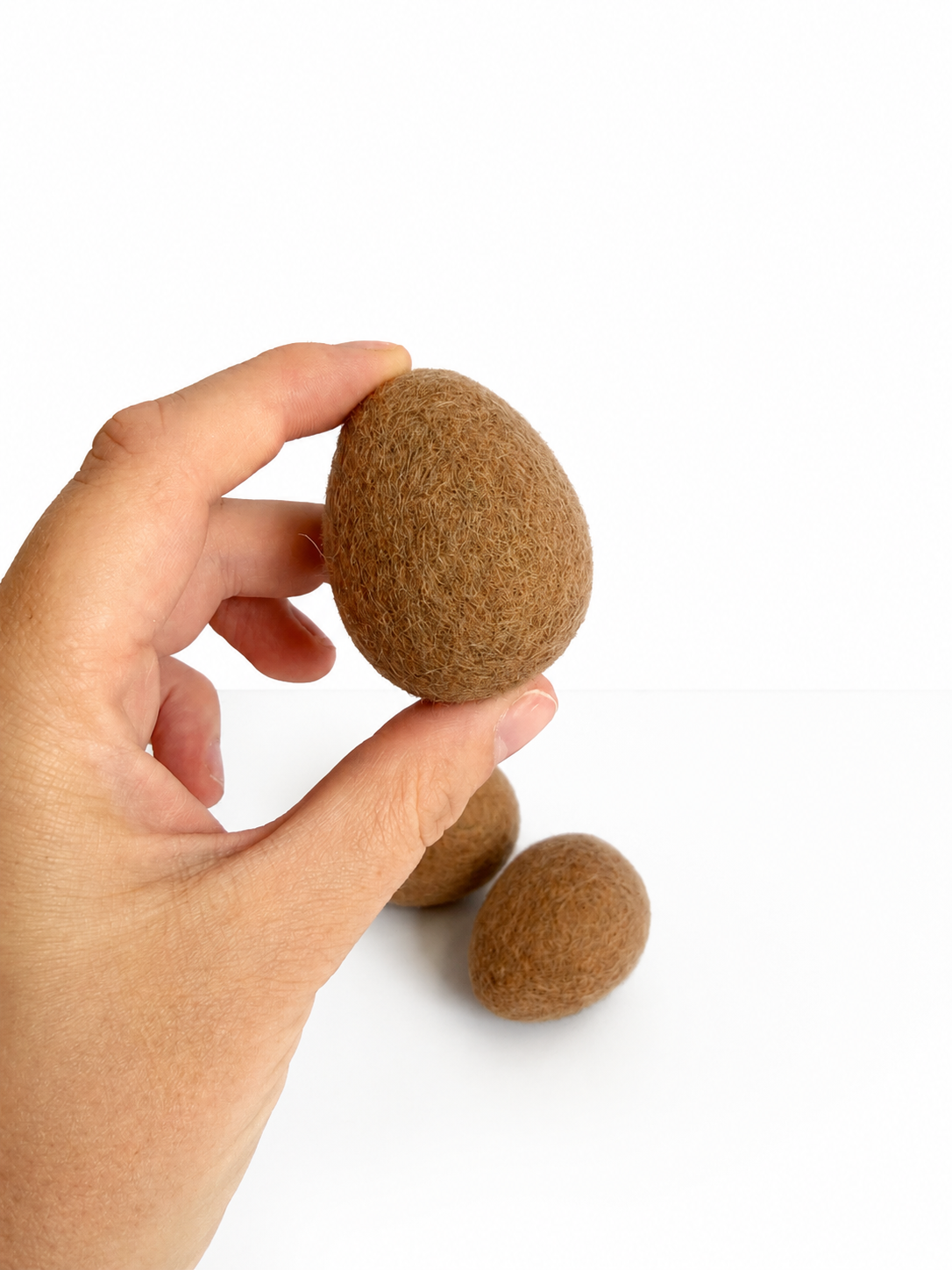 Felt eggs - set of 3