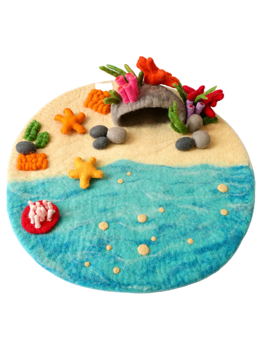 Coral Cave felt Play mat