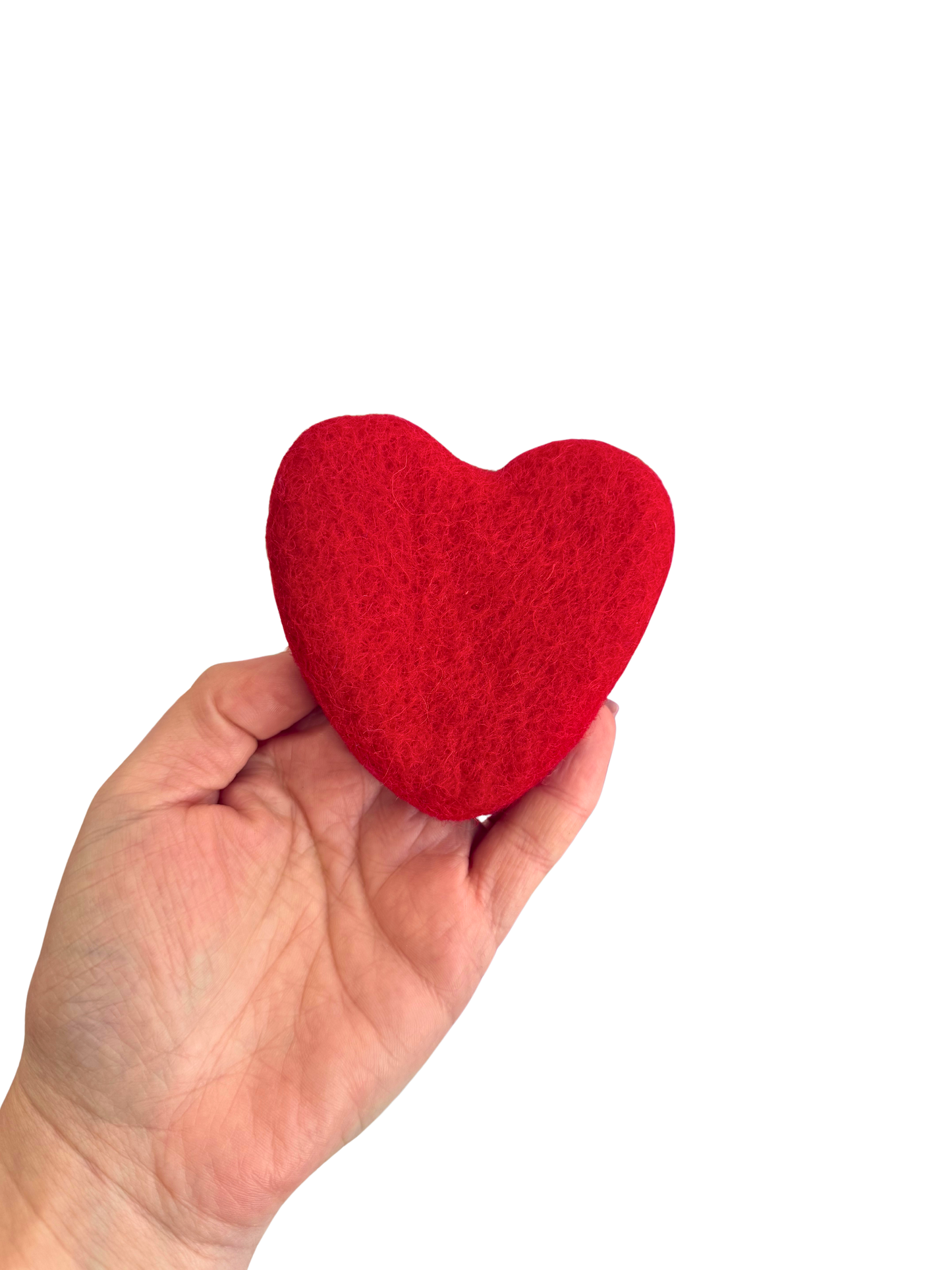 Large felt hearts