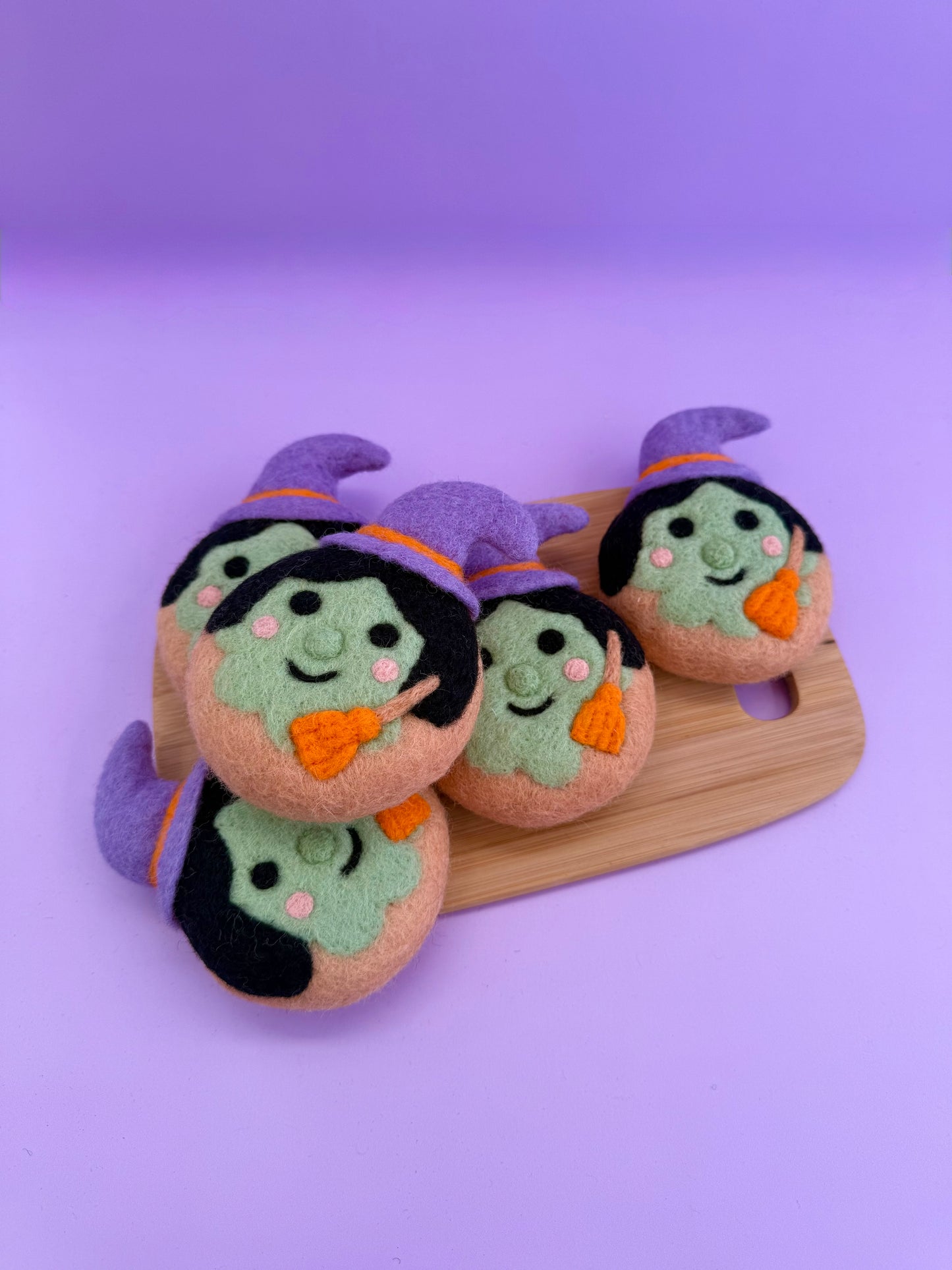 Spooky felt donuts