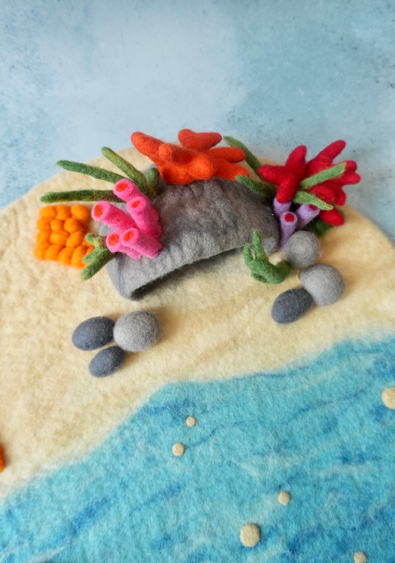 Coral Cave felt Play mat