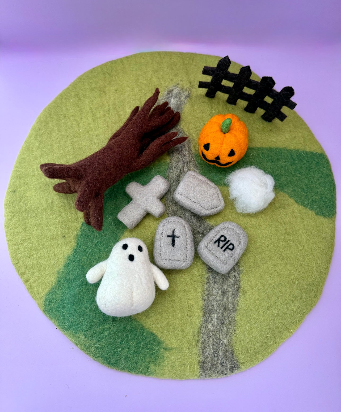 Felt Graveyard playmat