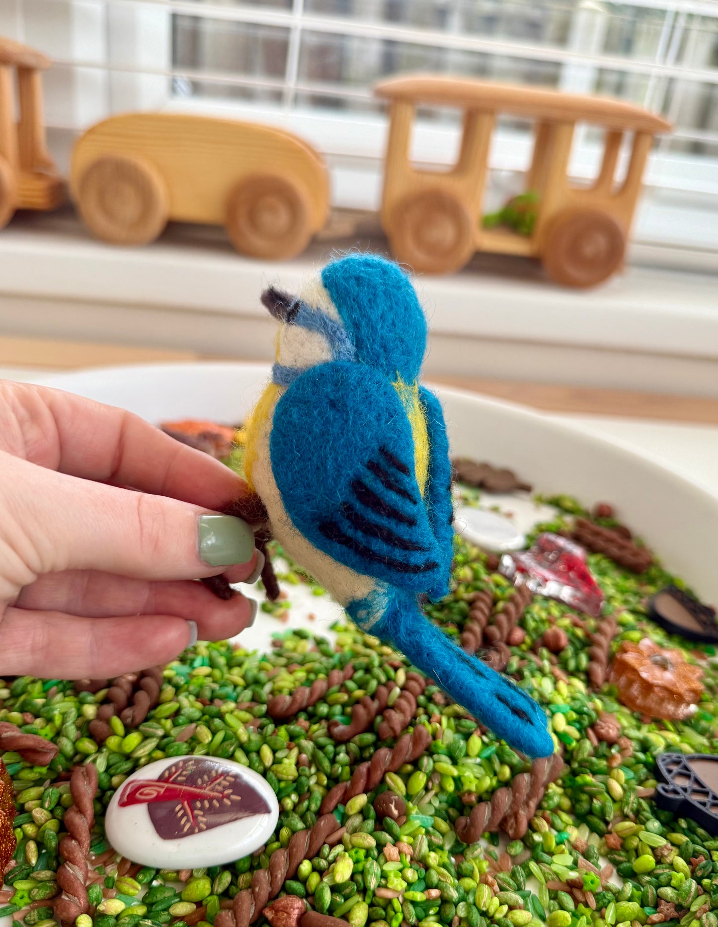Felt Blue Tit