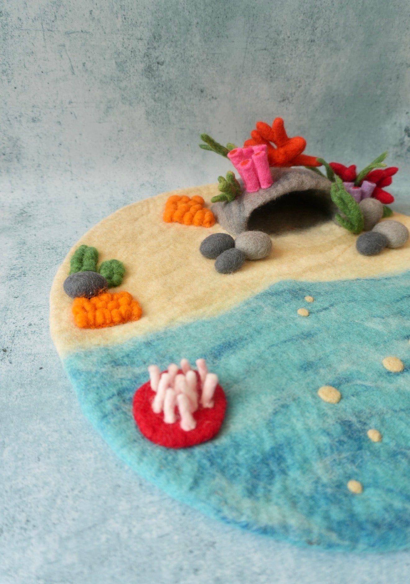Coral Cave felt Play mat