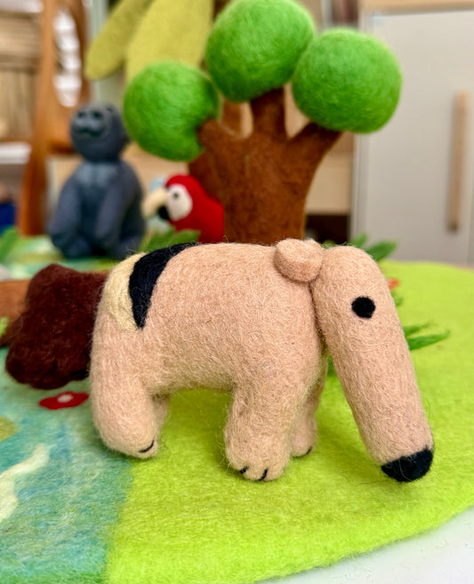 Felt Anteater jungle animal