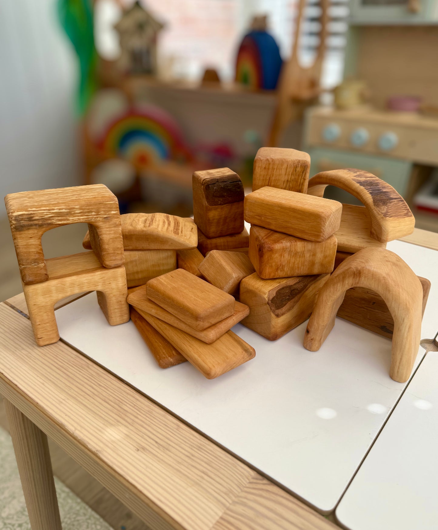 Bikeho Wooden building block 25pc