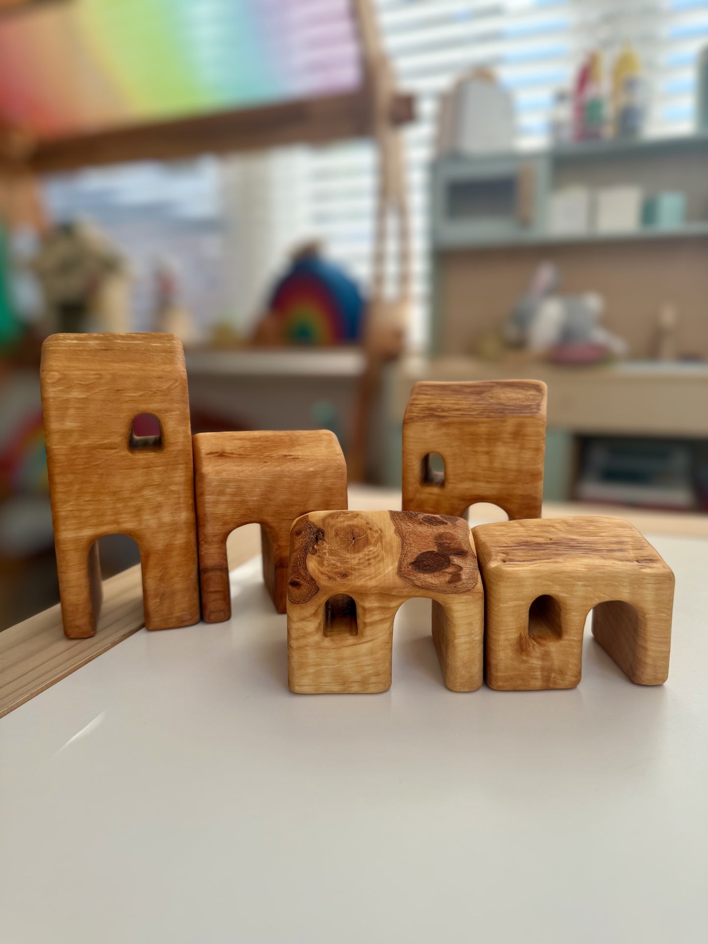 Bikeho small wooden house set 5pc