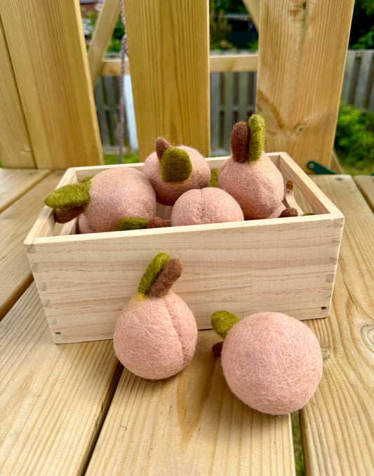 Felt peach