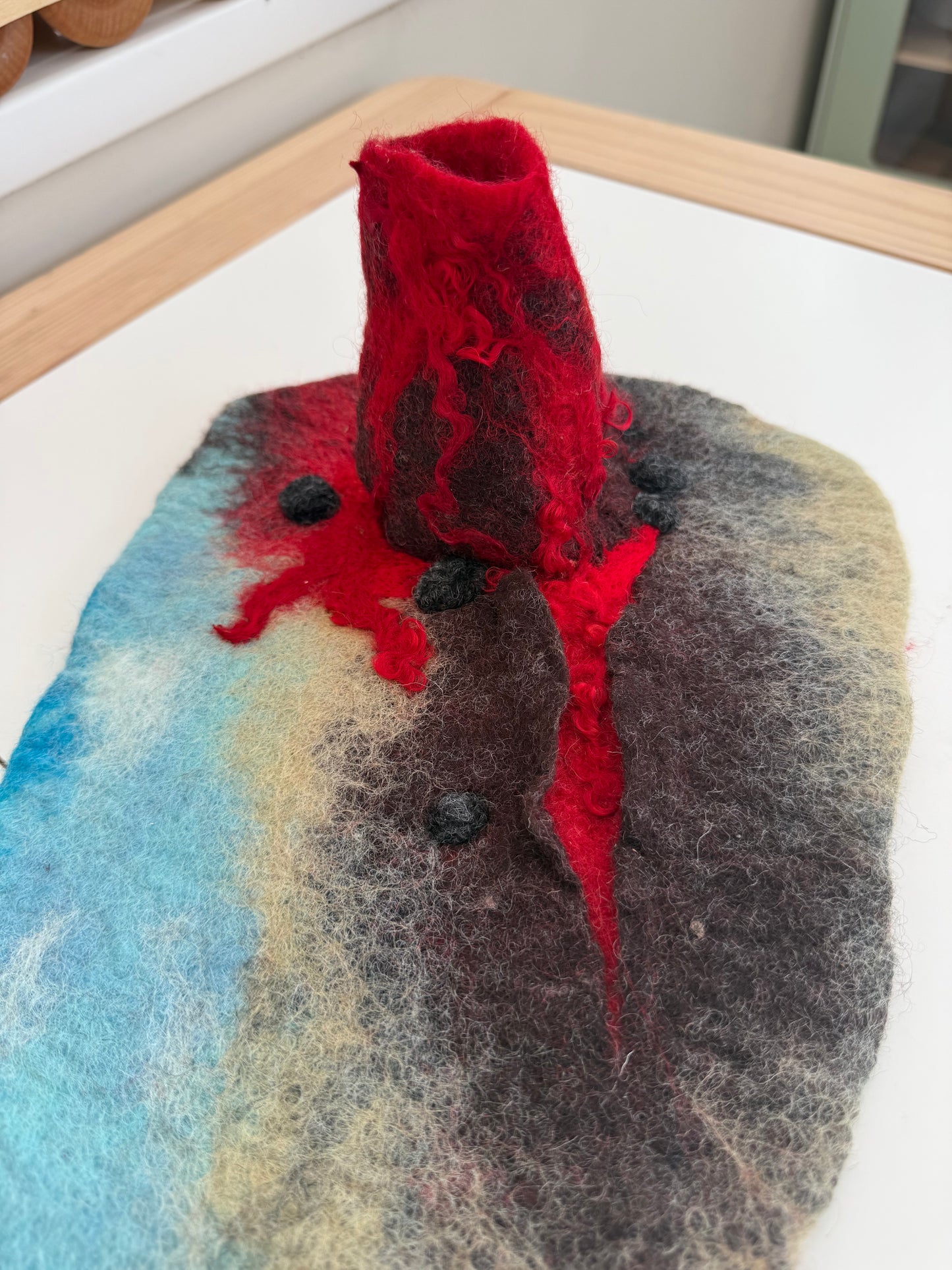 Small Volcano island play mat