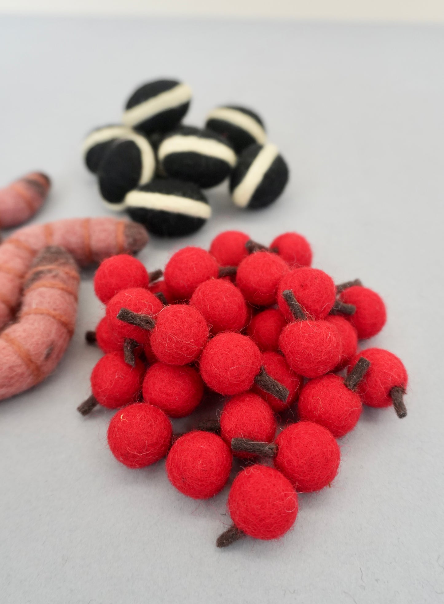 Felt bird food set