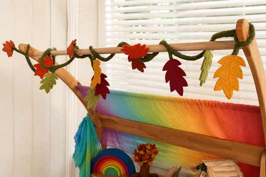 Autumn leaves Felt garland