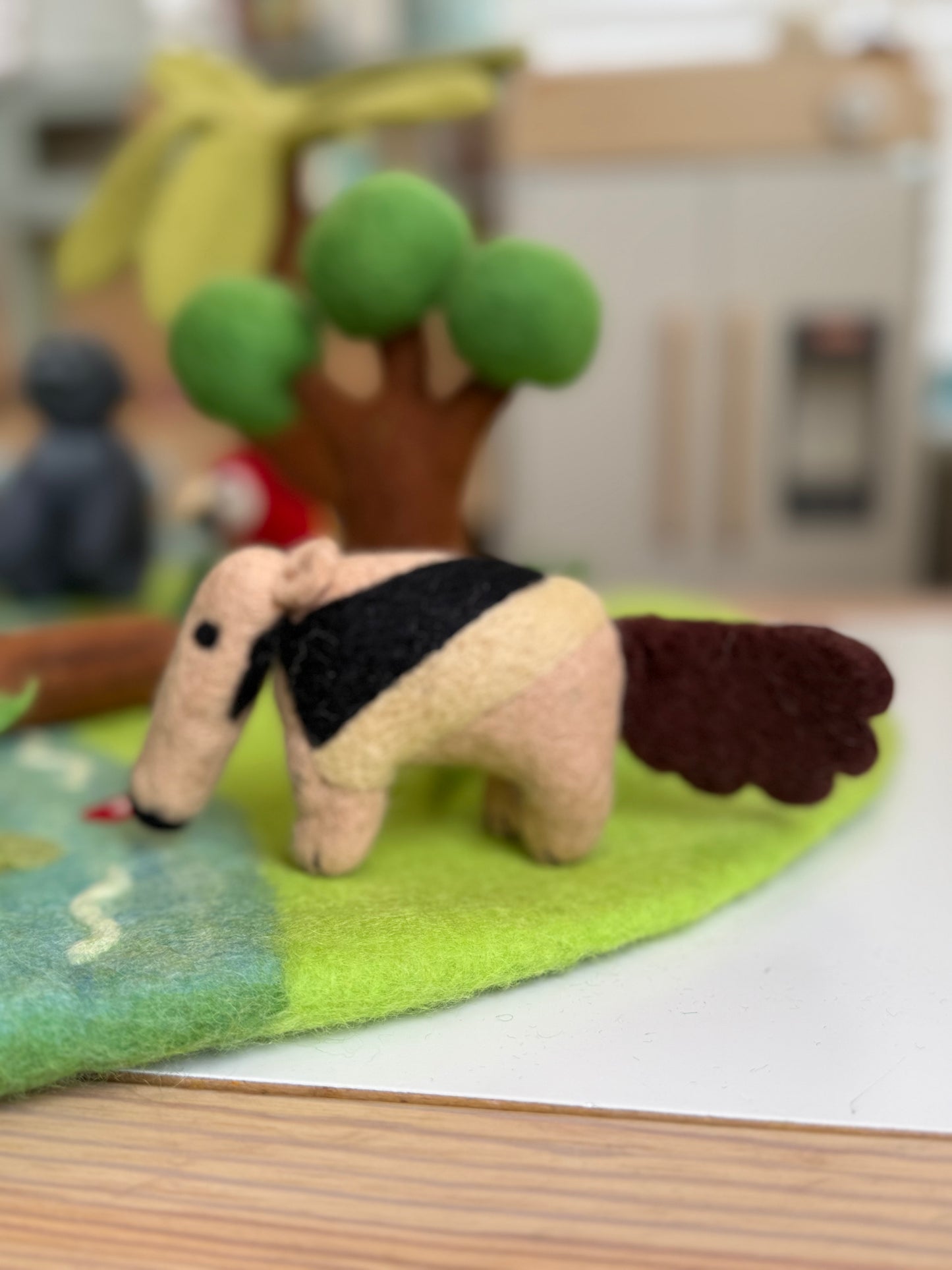 Felt Anteater jungle animal
