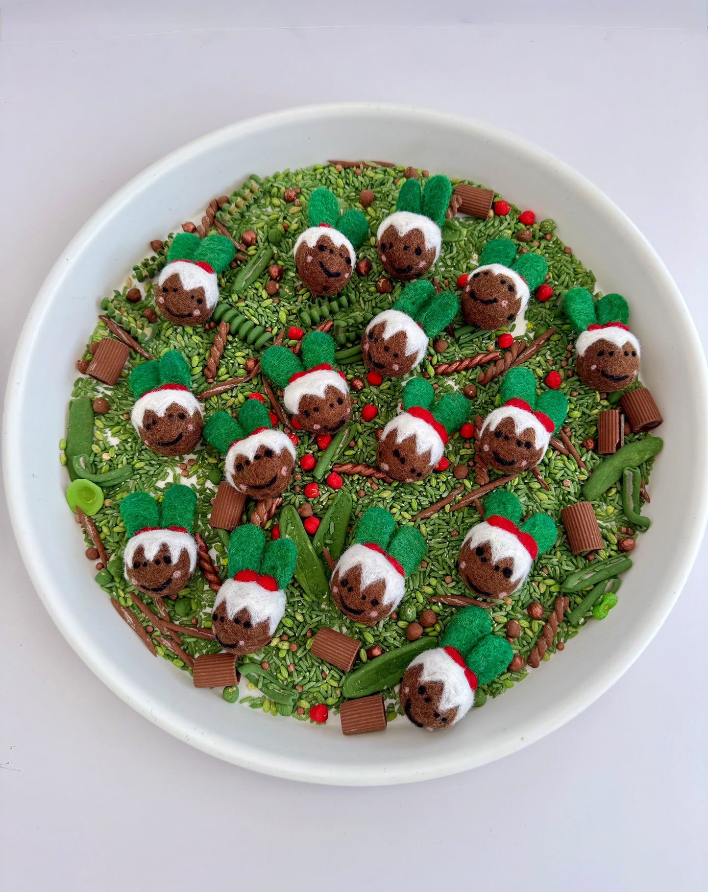 Felt mini Christmas puddings