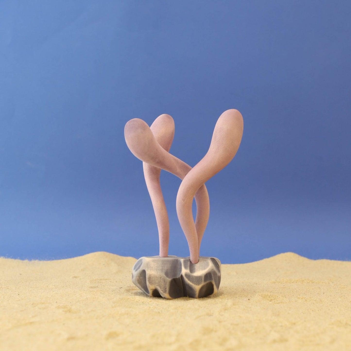 Wooden ocean swirl plant coral