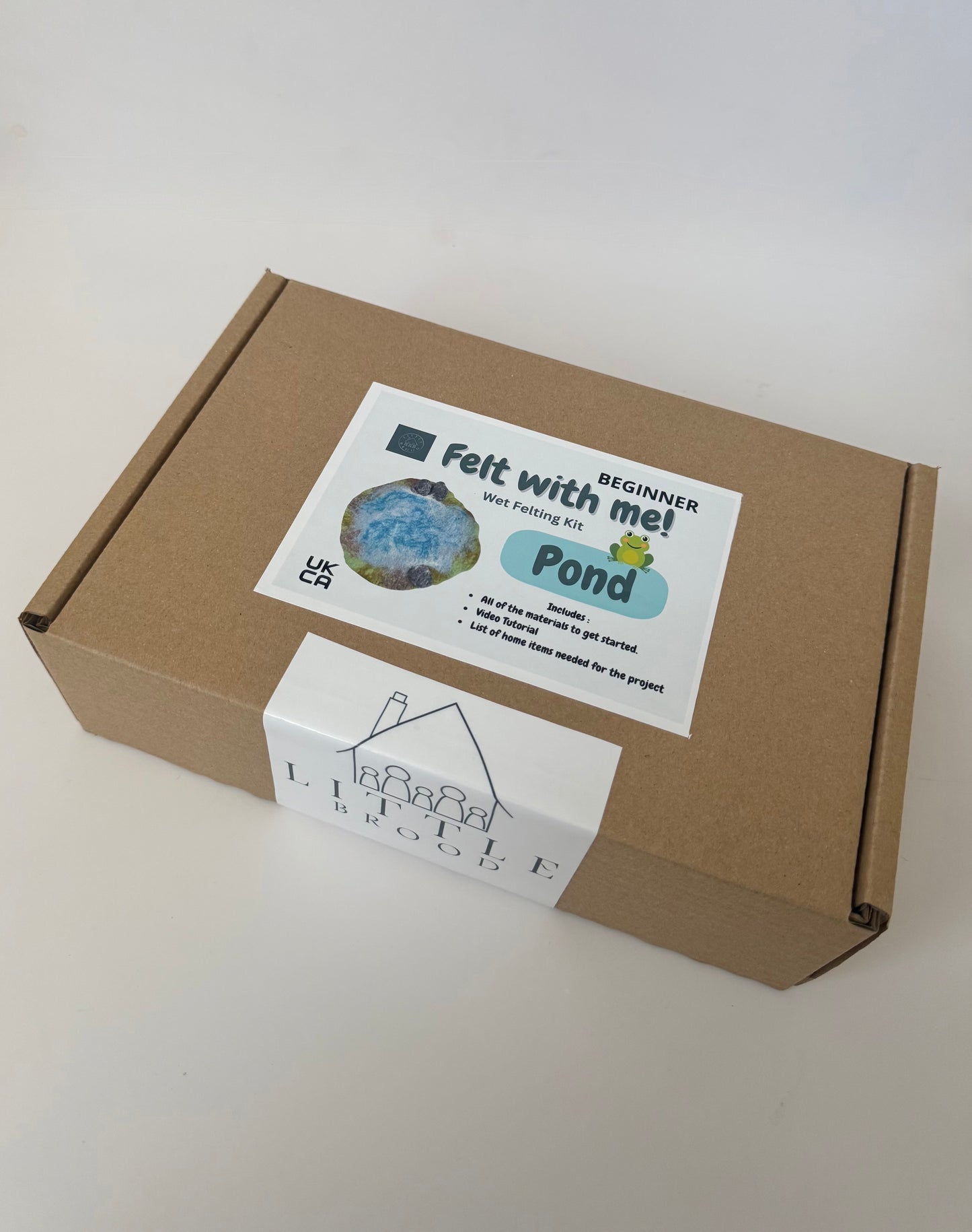 Wet felting kit - make a pond