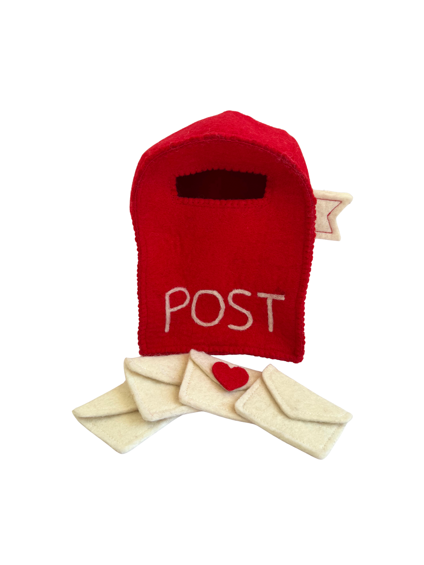 Felt postbox and letters