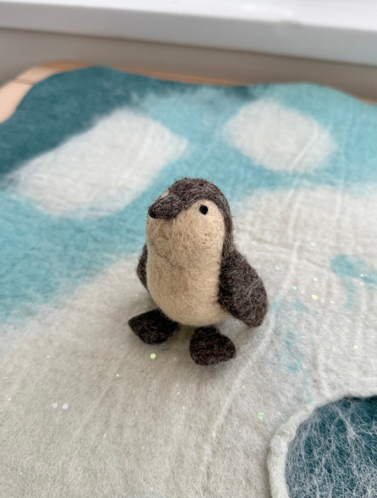 Felt penguin chick